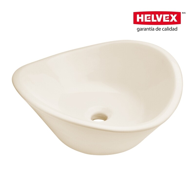 LAVABO CASSINI DE SOBREPONER SIN REBOSADERO  MARFIL MOD. LV  CASSINI M