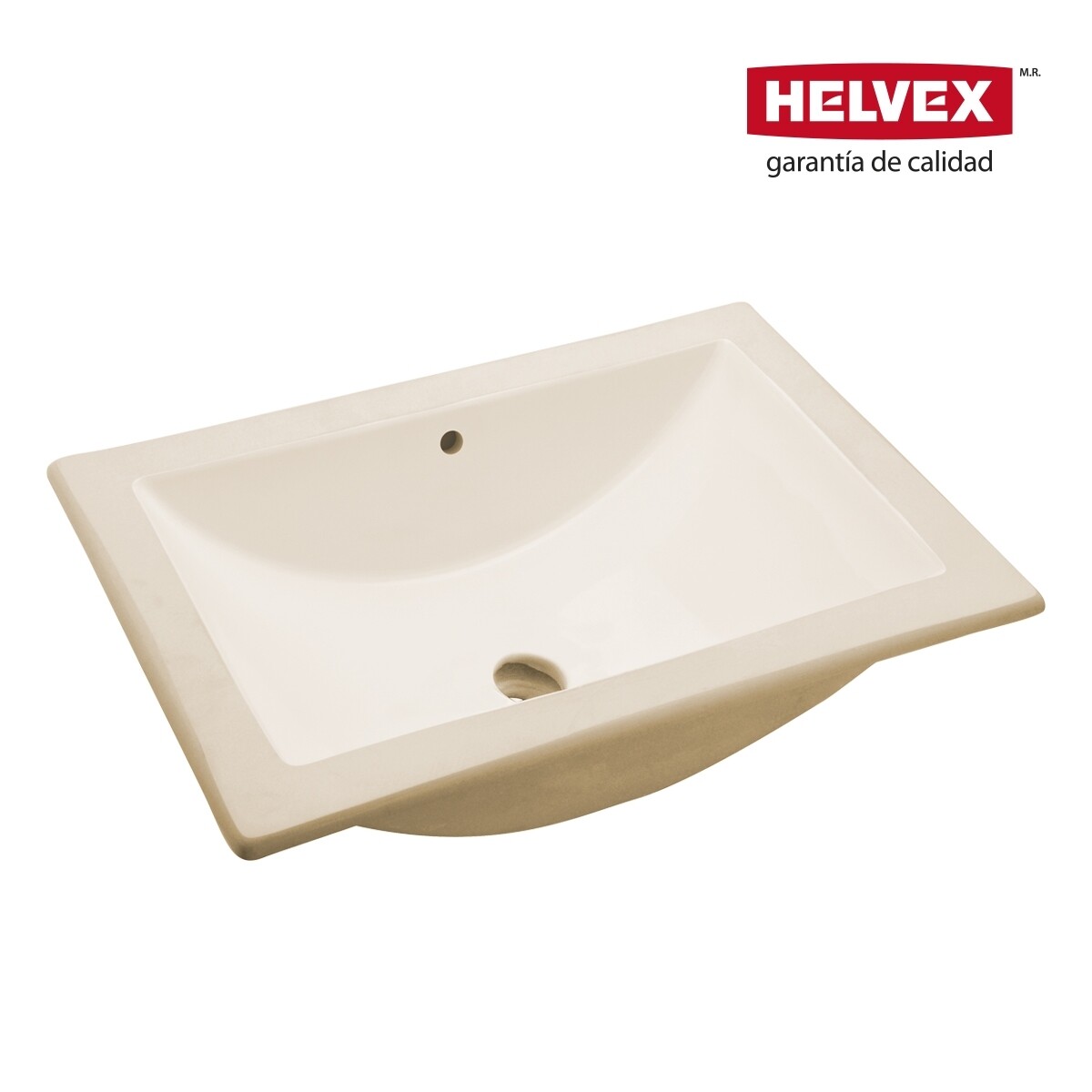 LAVABO MARCUS DE BAJOCUBIERTA CON REBOSADERO MARFIL MOD. LV MARCUS BC M