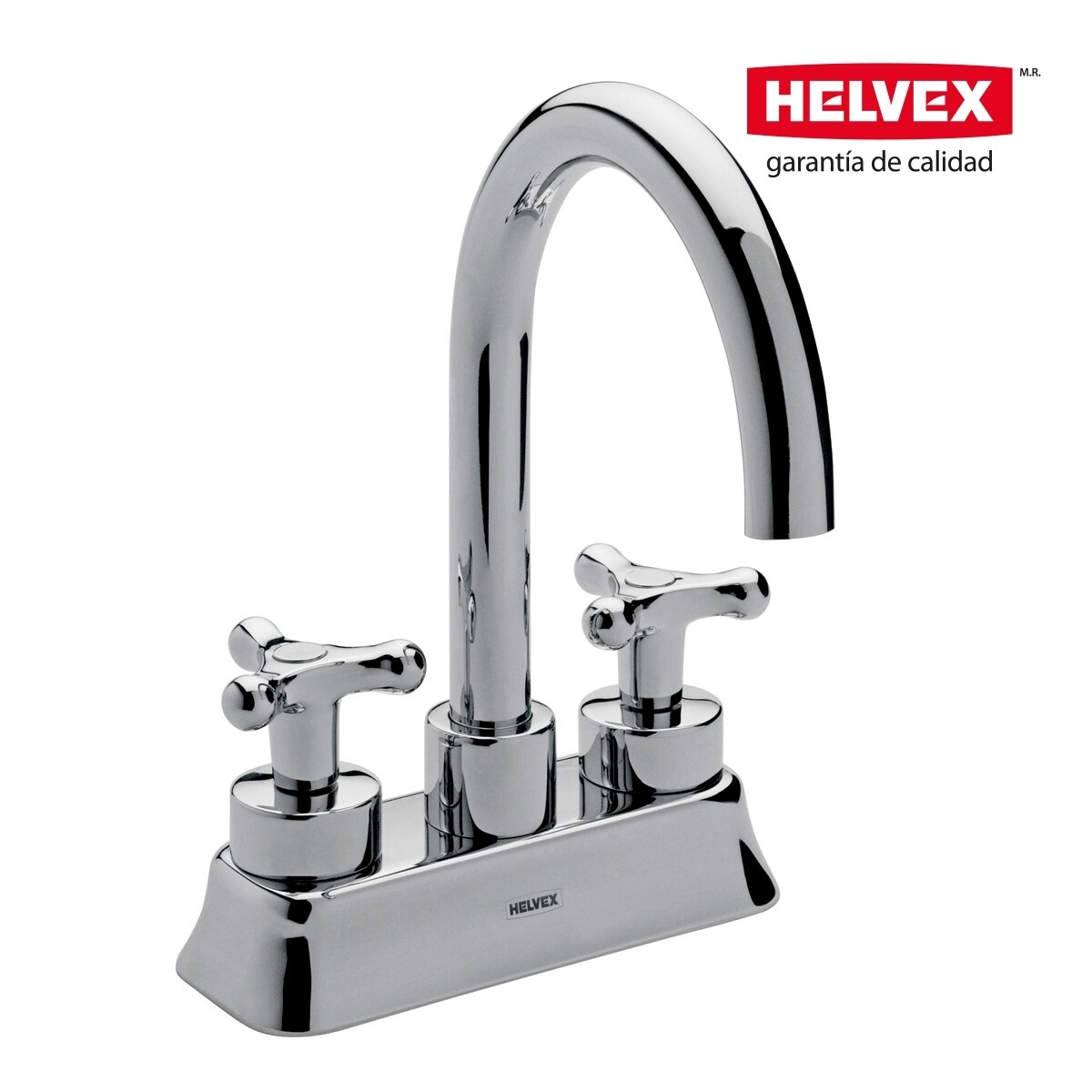 Llave mezcladora de lavabo 4" Ática. Incluye contra de rejilla. MOD. HM-21