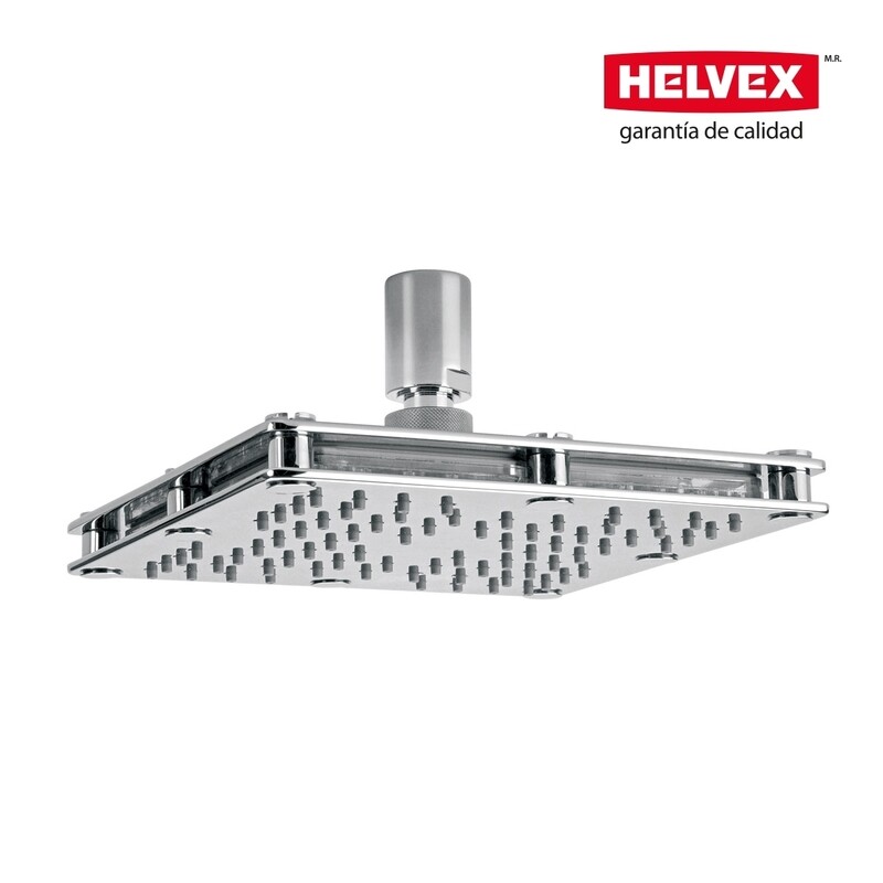 REGADERA DE CHORRO FIJO CON TECNOLOGIA AIREAVEX, SISTEMA ANTICALCAREO PLATO ANCHO DE 6" KUBICA MOD. H3006-6