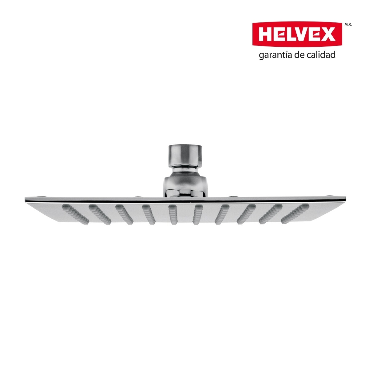 REGADERA DE CHORRO FIJO CUADRADA ULTRA PLANA CON SISTEMA ANTICALCAREO PLATO ANCHO DE 8" MOD. H-3009