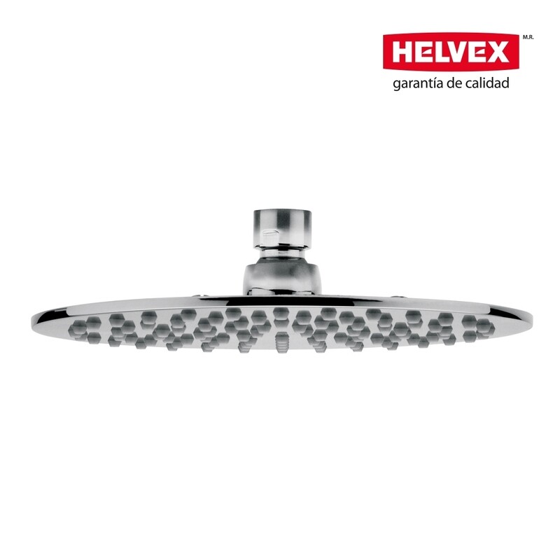 REGADERA DE CHORRO FIJO REDONDA ULTRA PLANA CON SISTEMA ANTICALCAREO PLATO ANCHO DE 8" MOD. H-3008