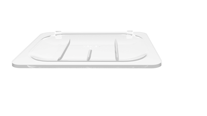 JABONERA TRANSPARENTE MOD. RA-028