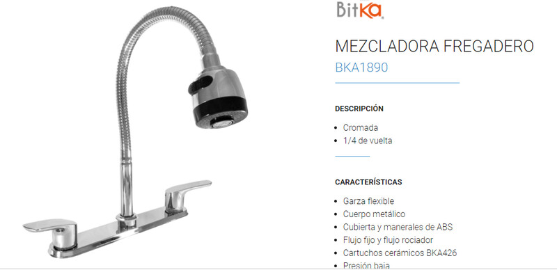 MEZCLADORA PARA FREGADERO 20015