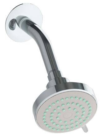 Regadera ecologica 3" de cebolla con funciones, brazo y chapeton MOD. 4529BL