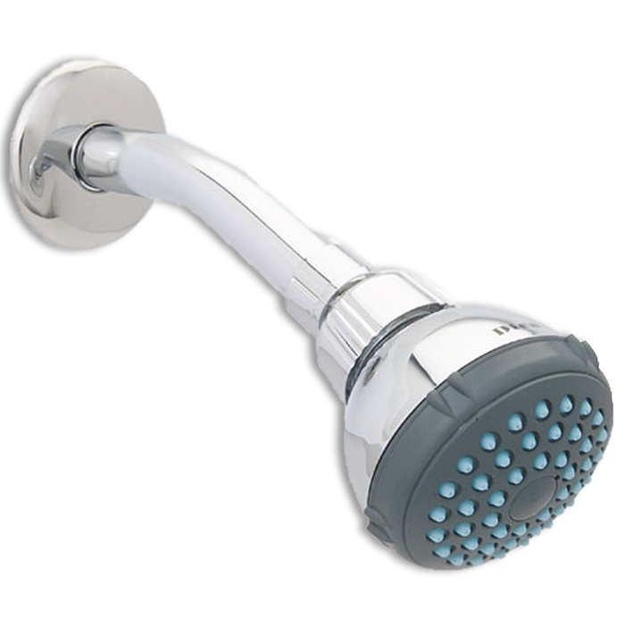 Regadera ecologica 2 ½" de cebolla con brazo y chapetón MOD. 4506BL