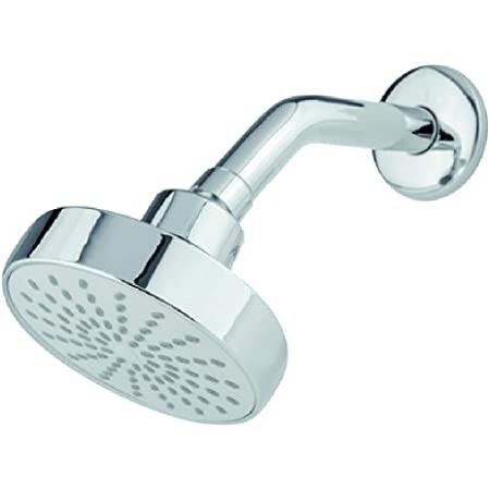 Regadera ecologica 4" de cebolla con brazo y chapetón MOD. 4541