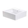 Lavabo cuadrado de sobreponer blanco Solaro Lavabo cuadrado de sobreponer blanco Solaro