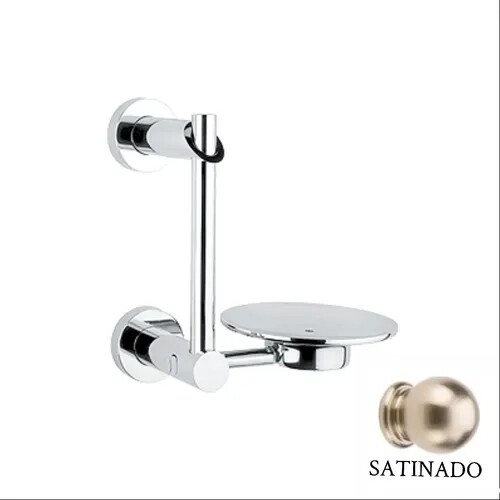 Jabonera con agarradera satin MOD 9101-S Jabonera con agarradera satin MOD 9101-S