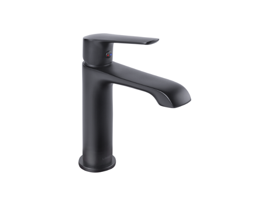 Monomando corto para lavabo LIA negro mate MOD 100CL.2