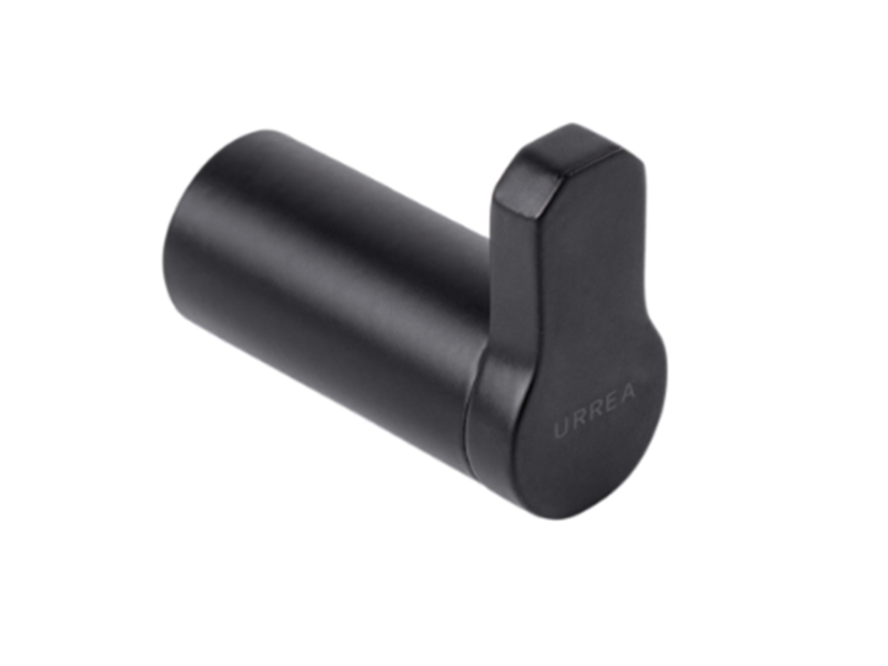 Gancho sencillo LIA negro mate MOD. 703CL.2 Gancho sencillo LIA negro mate MOD. 703CL.2
