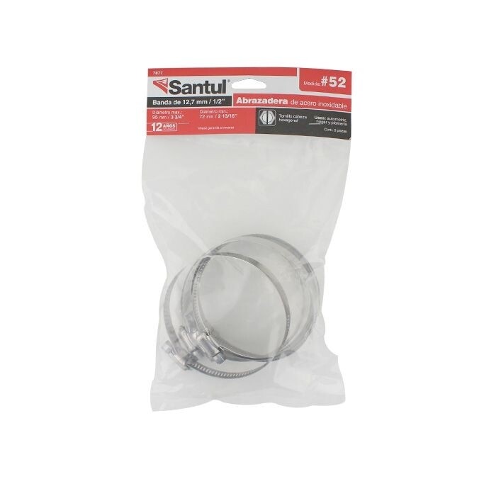 Abrazaderas diámetro min. 2 13/16" (72 mm) - diámetro max. 3 3/4" (95 mm) 7877
