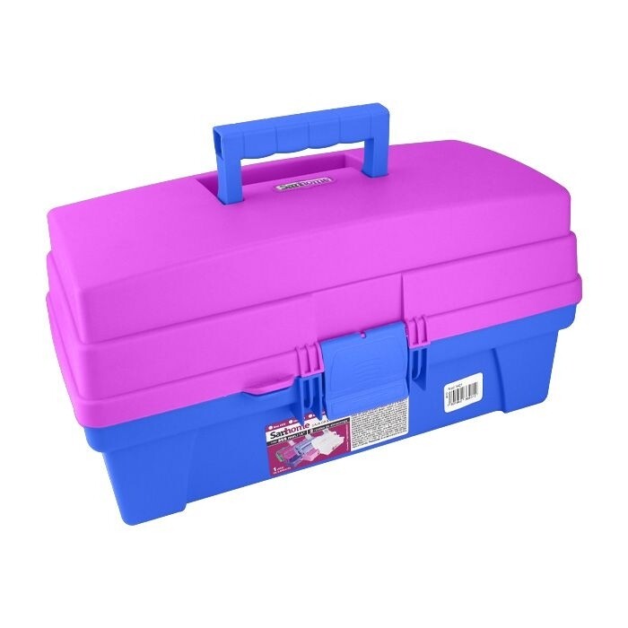 Caja multiusos vanity 14 Caja multiusos vanity 14" azul/rosa 6401
