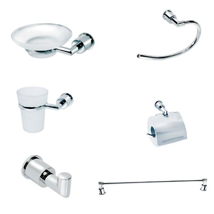 Set de 6 accesorios para baño MOD. B50.030 Set de 6 accesorios para baño MOD. B50.030