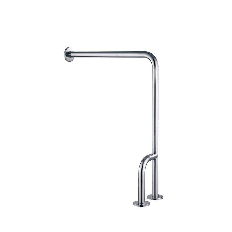 Barra de seguridad "L" al piso en acero inoxidable MOD. WA70.200