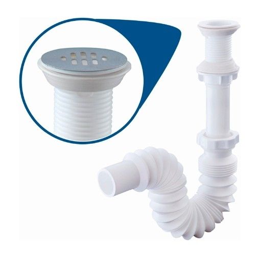 Céspol flexible sin bote, con rejilla de acero inoxidable MOD. 3712