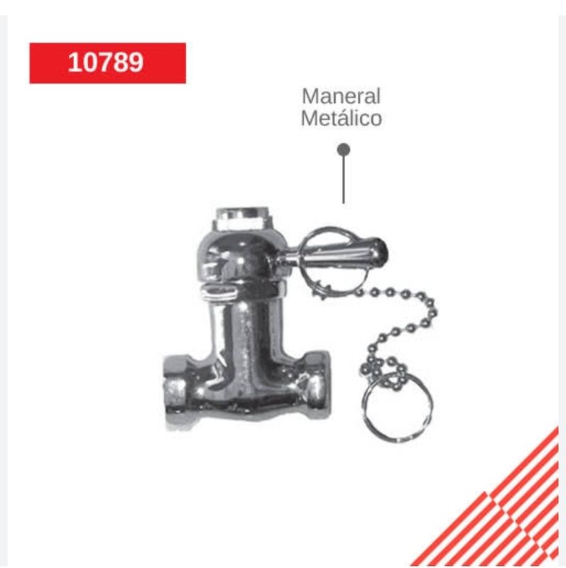 Válvula de ducha con cadena 10789