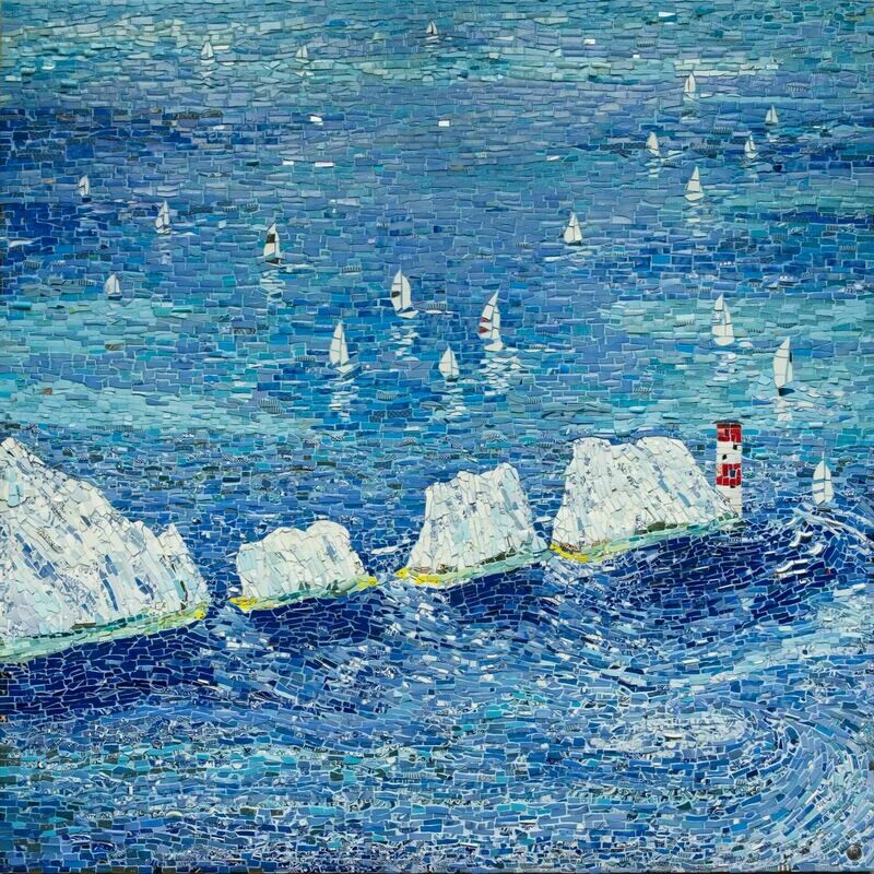 The Needles mosaic art print (40cm)