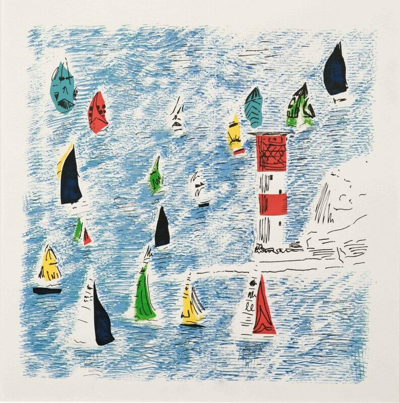 Round the Island Race screen print