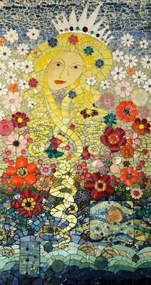 The Lady mosaic art print