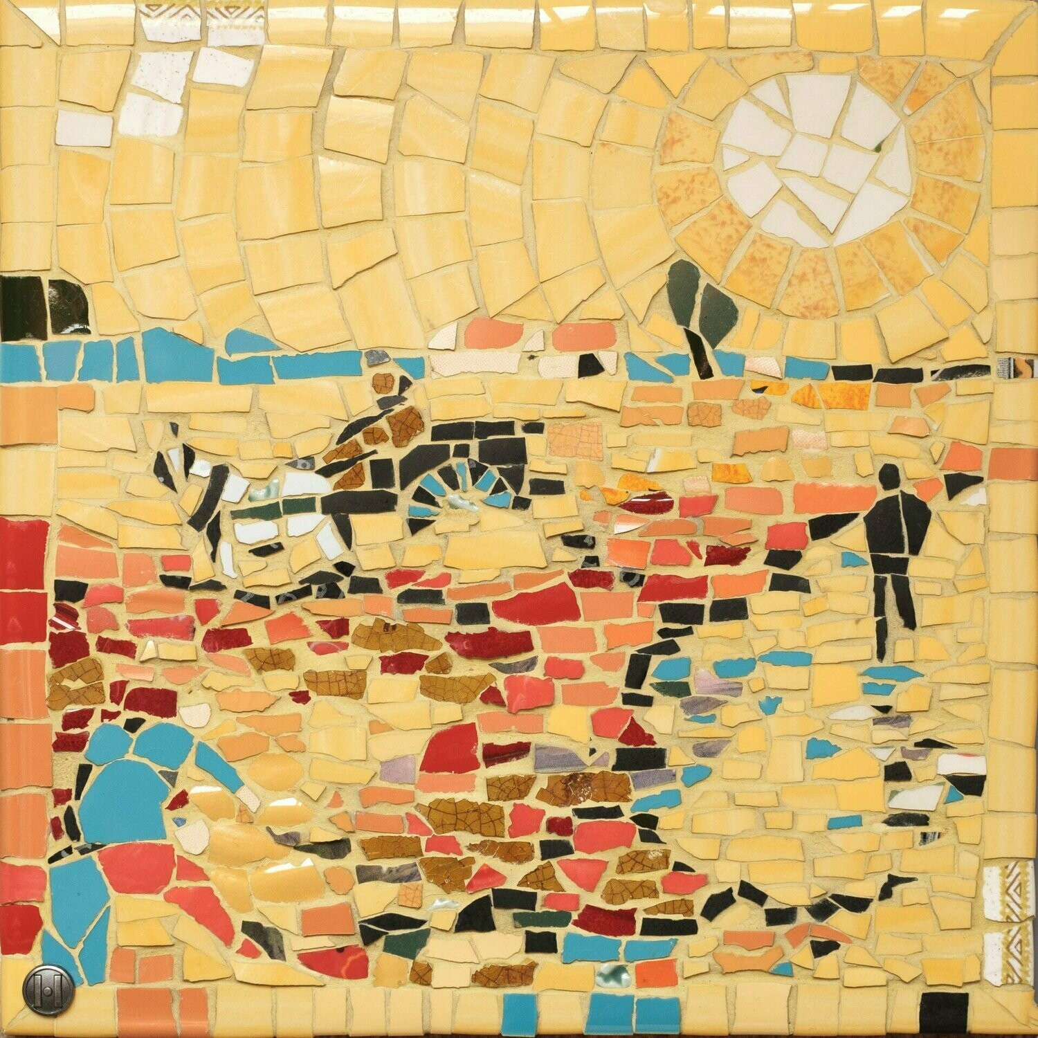 Red Vineyards mosaic card