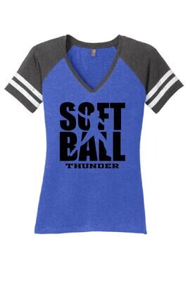 LADIES V-NECK GAME T-SHIRT