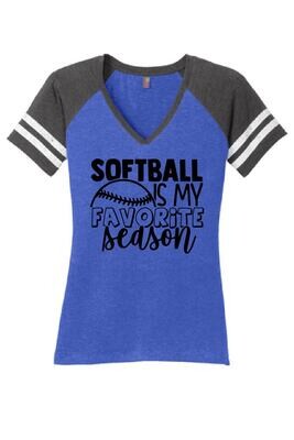 LADIES V-NECK GAME T-SHIRT