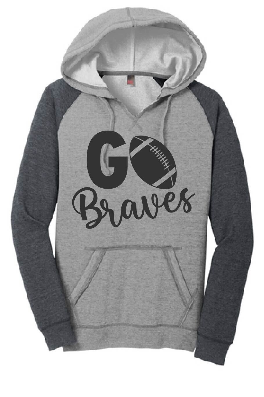 LADIES LIGHT WEIGHT GREY HOODIE