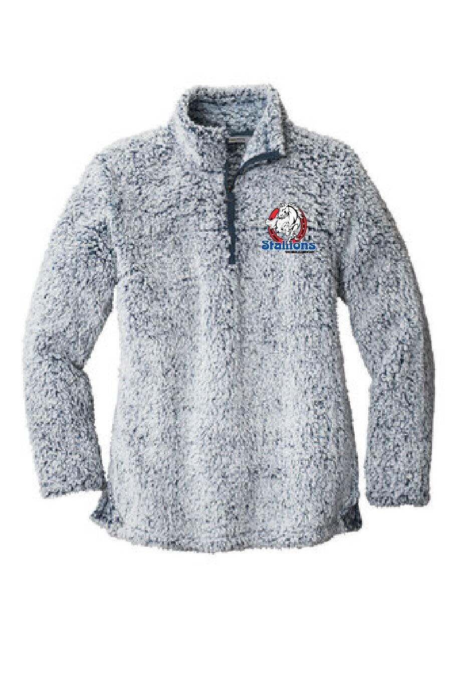 LADIES EMBROIDERED SHERPA