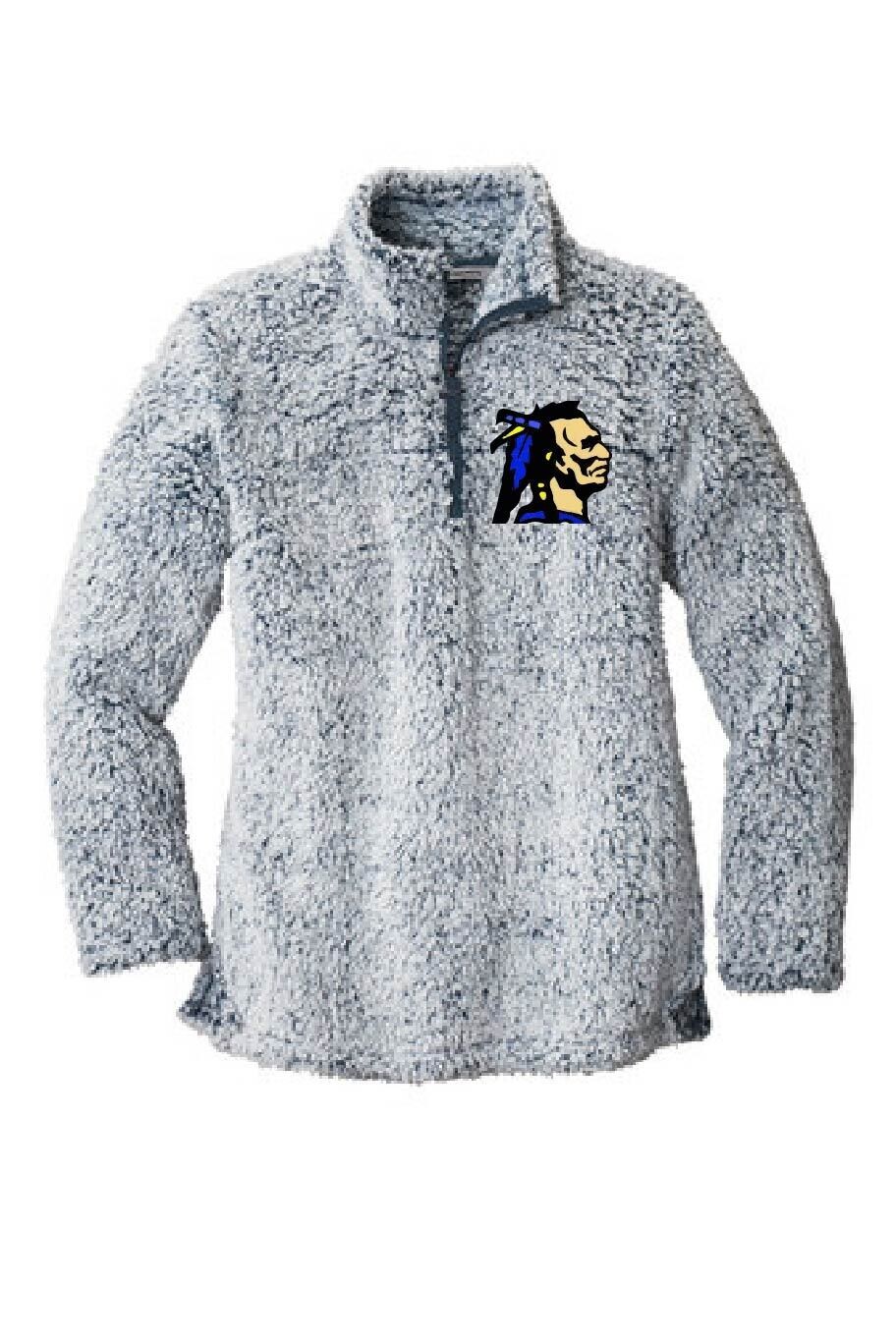LADIES EMBROIDERED SHERPA