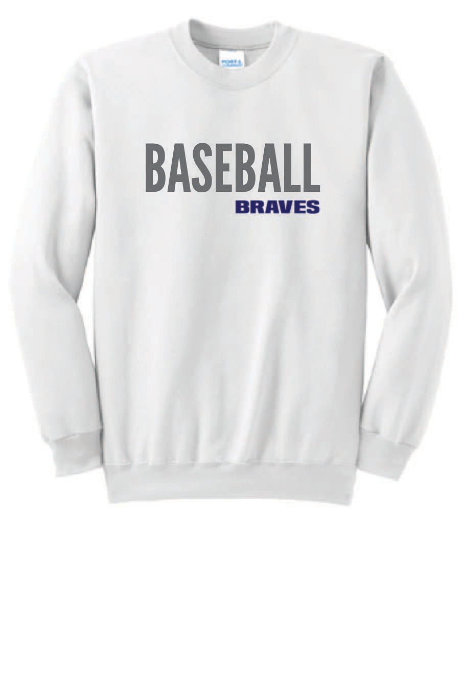UNISEX WHITE CREWNECK