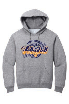 UNISEX GREY HOODIE WITH NAME ON BACK