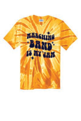 UNISEX TYE DYE GOLD T-SHIRT