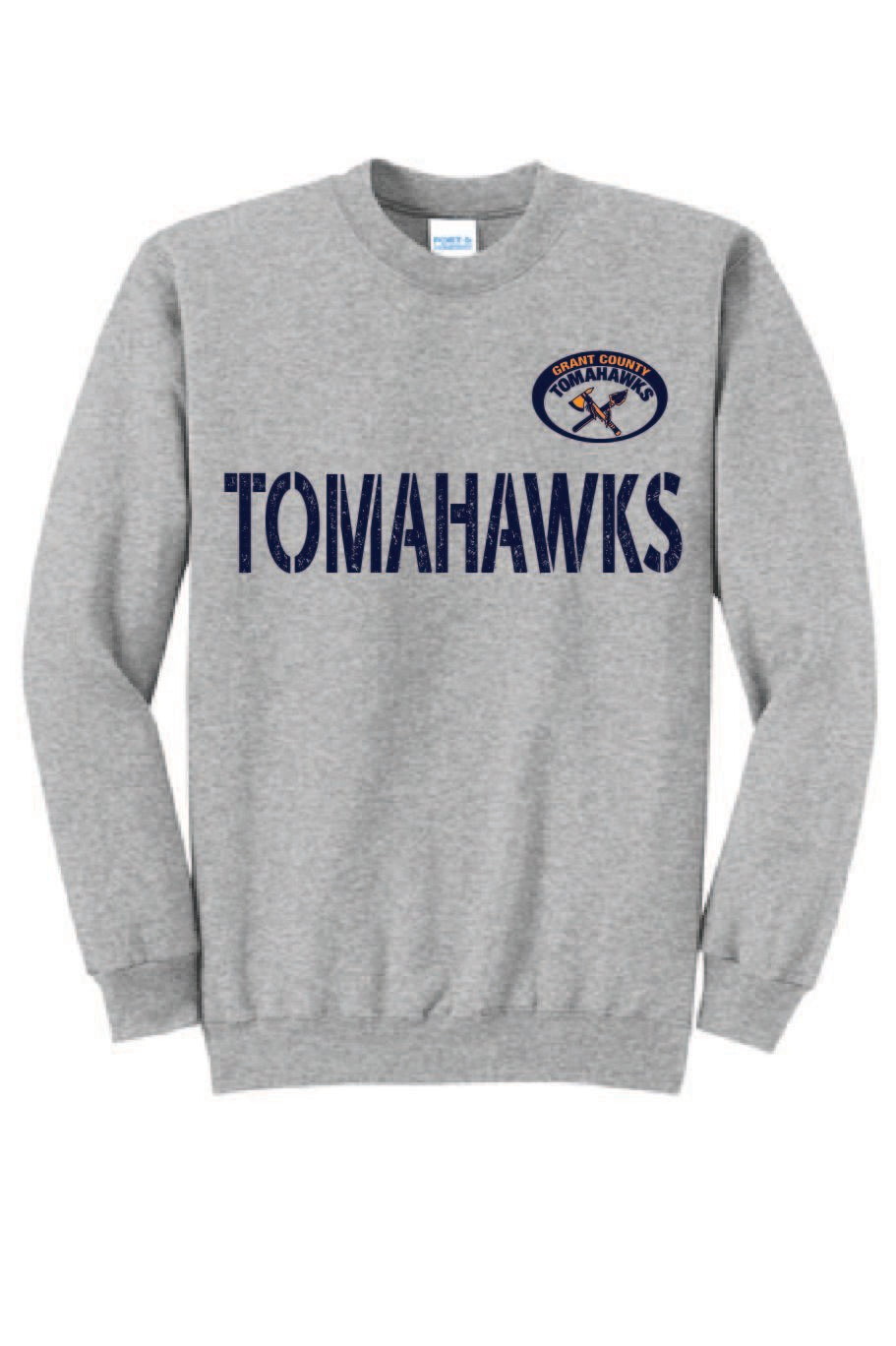 UNISEX GREY CREWNECK