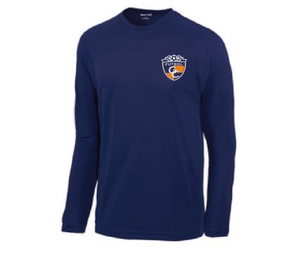 SPORT TEK DRY ZONE NAVY LONG SLEEVE