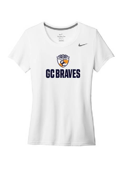 LADIES WHITE NIKE TEE