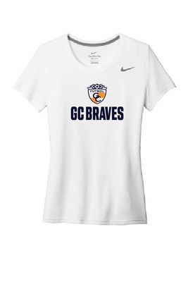 LADIES WHITE NIKE TEE