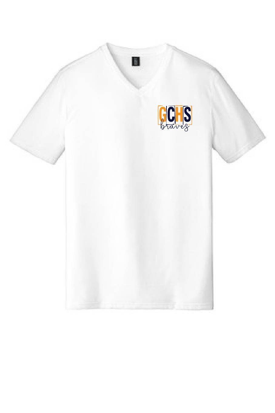 UNISEX WHITE V NECK