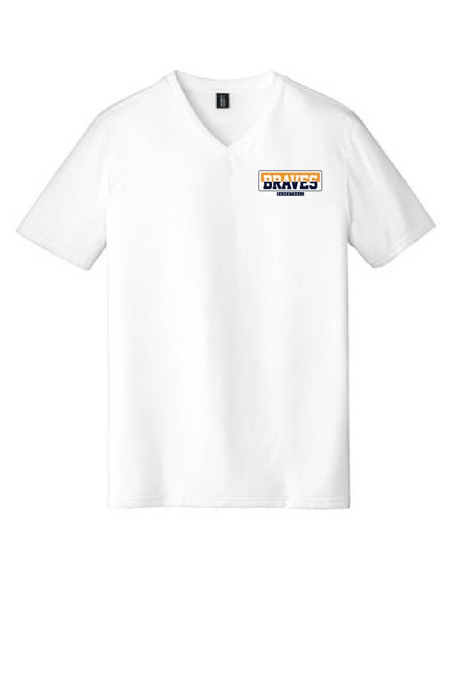 UNISEX WHITE V NECK