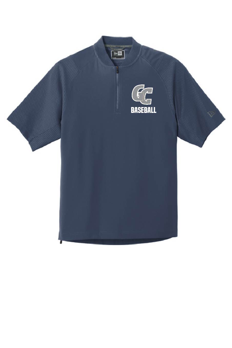 UNISEX NAVY CAGE SHORT SLEEVE 1/4 ZIP
