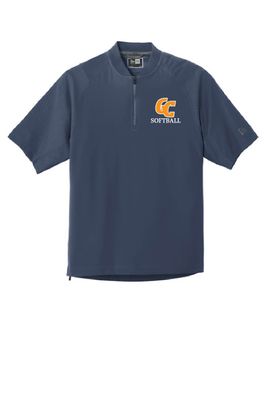 UNISEX NAVY CAGE SHORT SLEEVE 1/4 ZIP