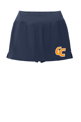 LADIES NAVY SPORT TEK SKORT