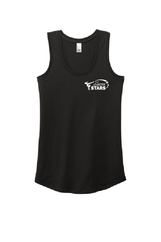 WOMEN&#39;S BLACK RACERBACK TANK