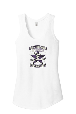 WOMEN&#39;S WHITE RACERBACK TANK