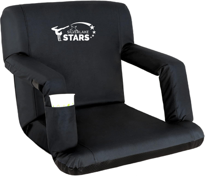 BLACK STADIUM BLEACHER SEAT
