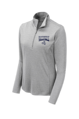 LADIES NAVY 1/4 ZIP