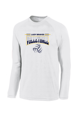 UNISEX WHITE LONG SLEEVE W/LAST NAME