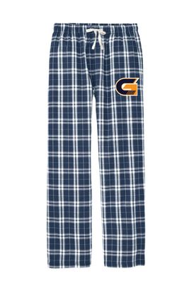 NAVY PLAID FLANNEL PANT