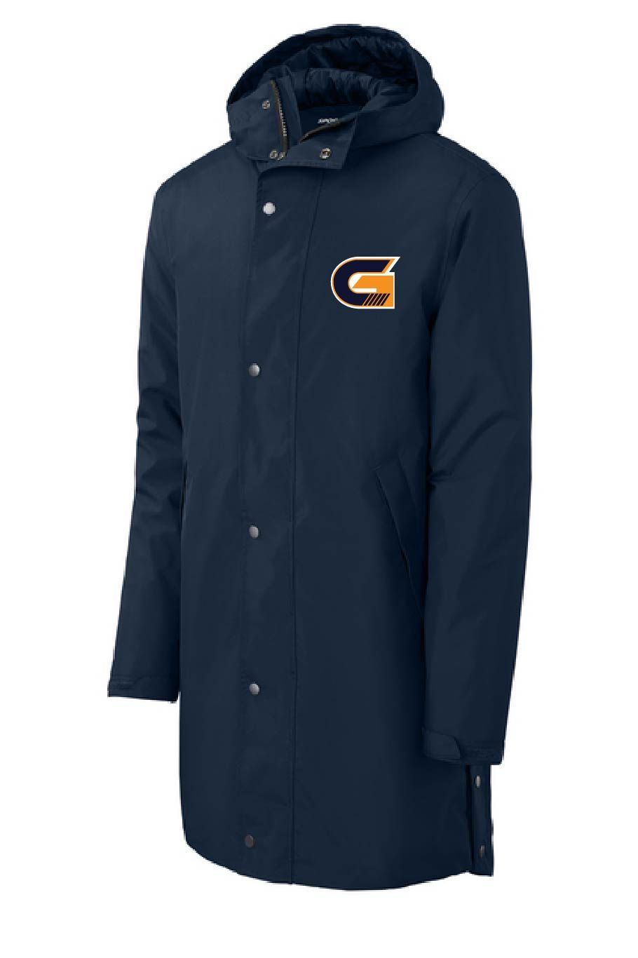 UNISEX NAVY WATERPROOF PARKA JACKET