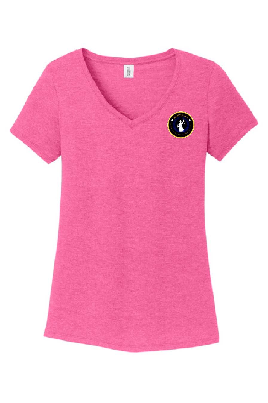 WOMEN&#39;S PINK V-NECK